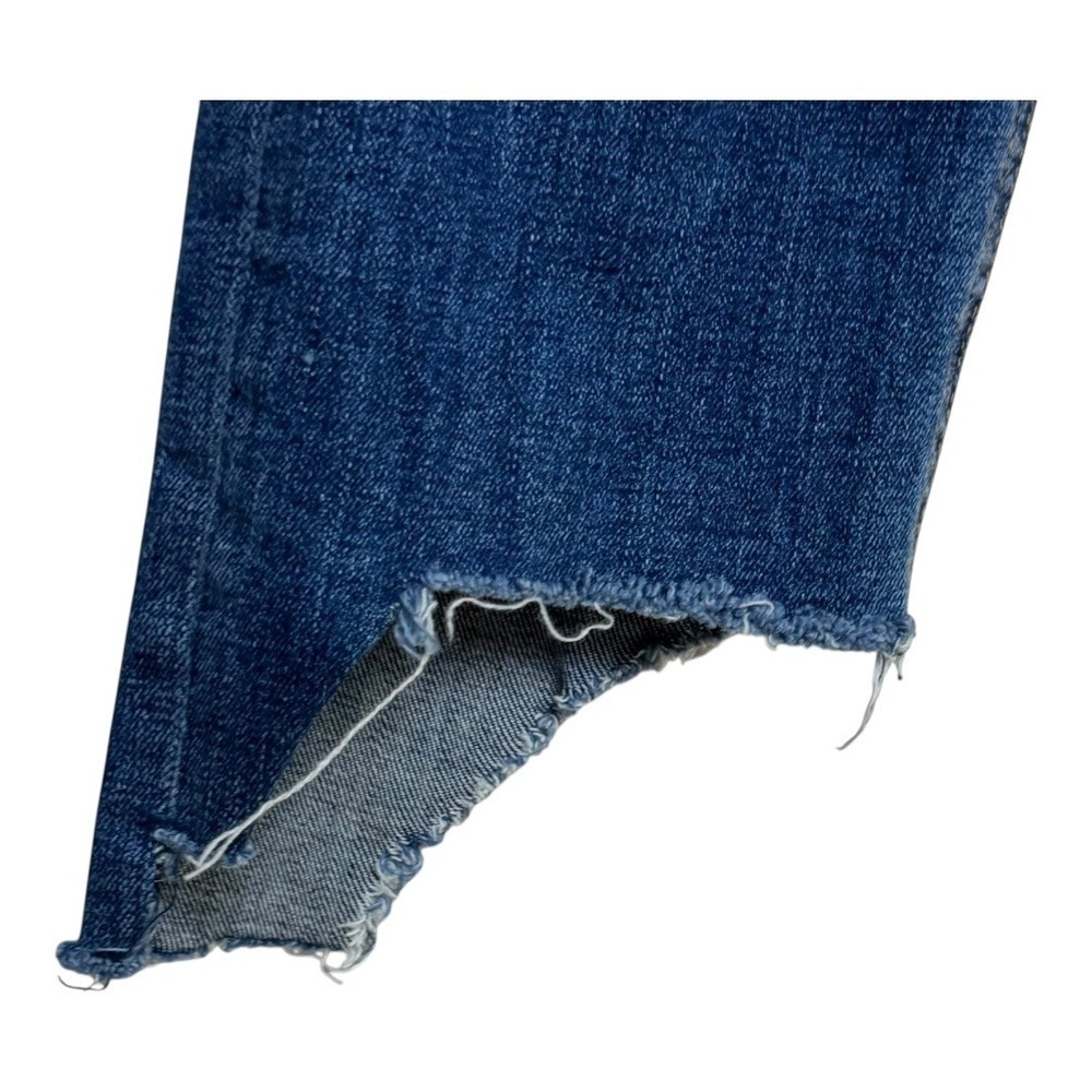 Rag & Bone Capri Women's Jeans Size 28 Blue Denim Frayed Hem Cropped - Picture 5 of 9